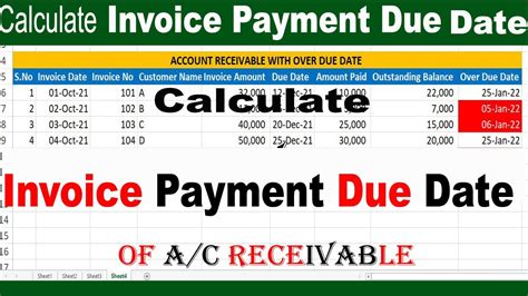 FREE Invoice Due Date Calculator .